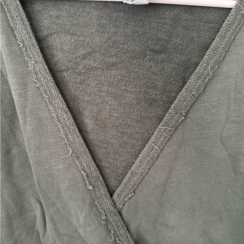 Anthropologie Green Wrap Sweater - Picture 2 of 5